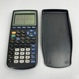Texas Instruments TI-83 TI83 Plus Graphing Calculator Black w/ Cover TESTED